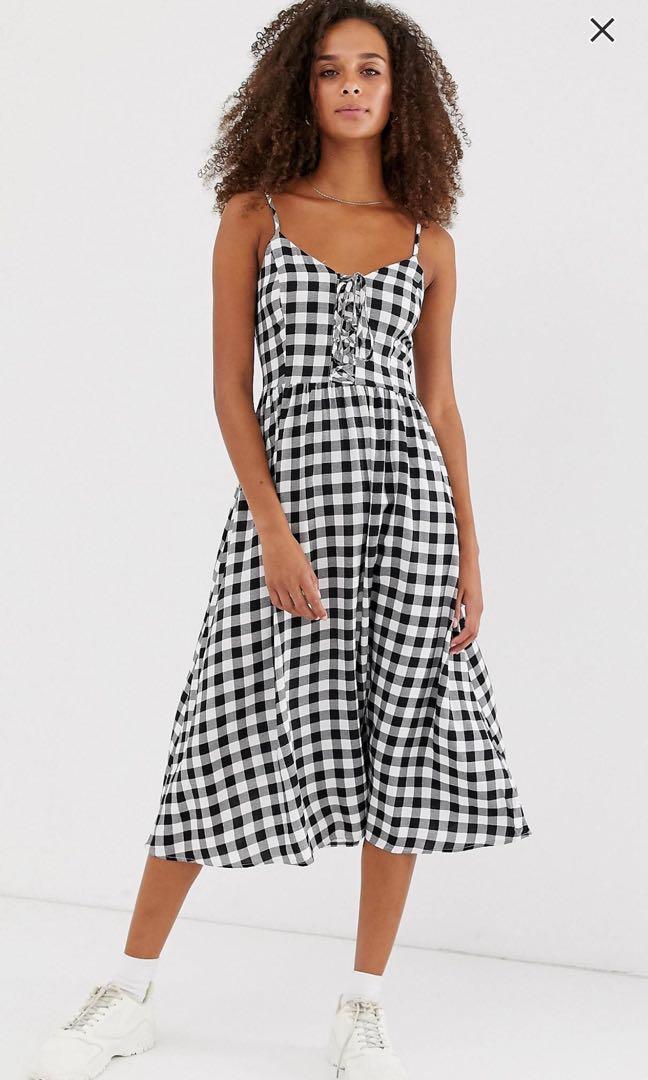 new look gingham dress