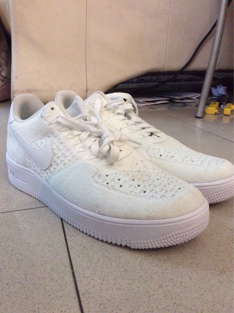 Air force 1 flyknit triple white clearance