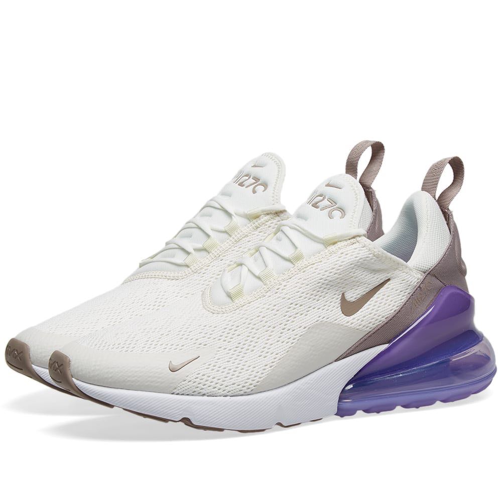 Nike 270 clearance white and purple