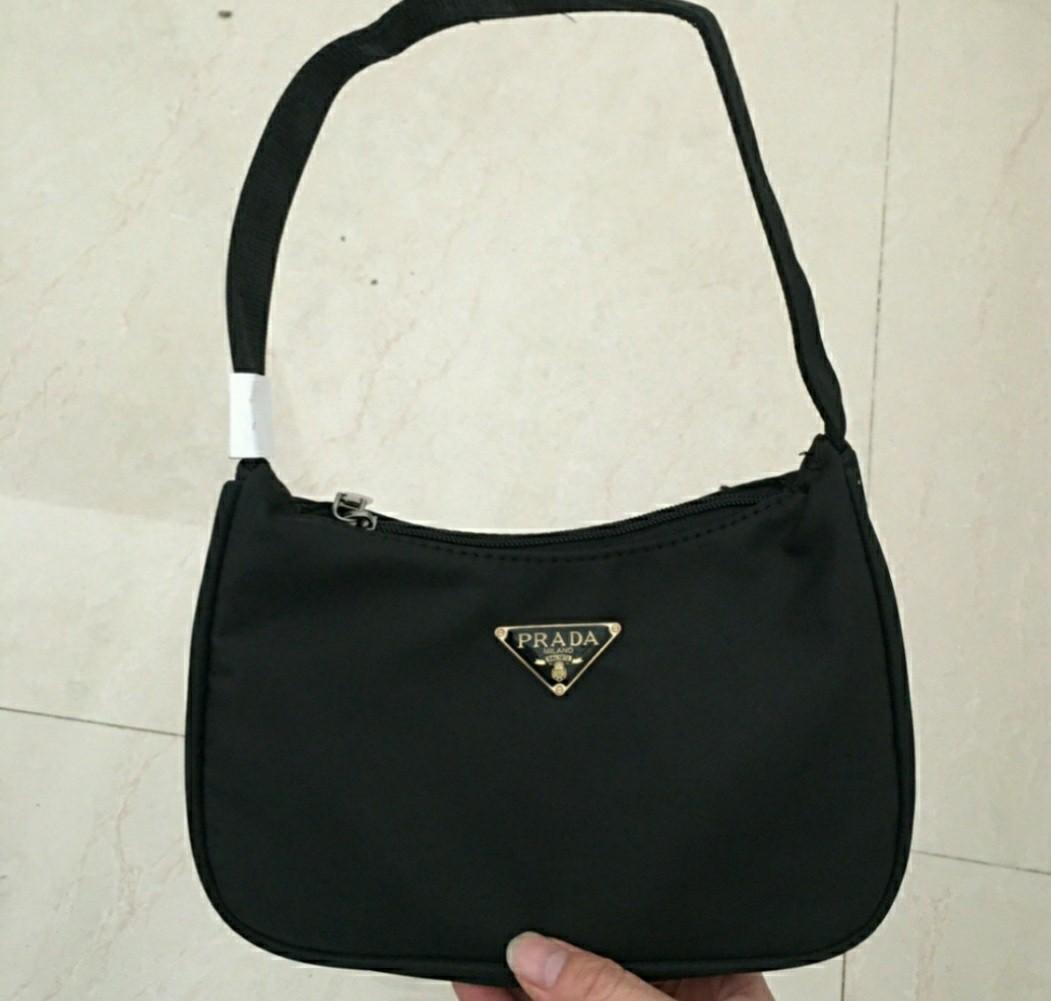 black prada hobo bag