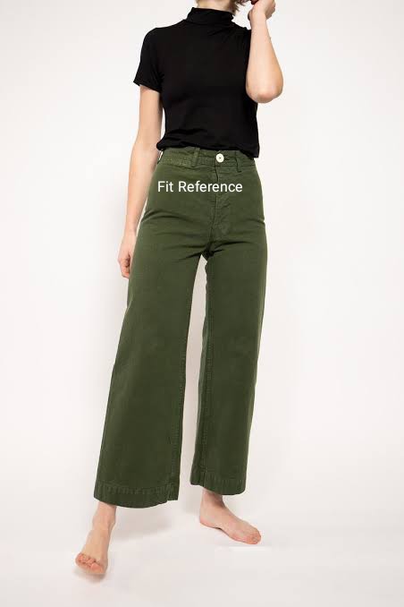 Olive green straight leg pants discount