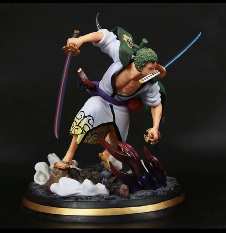 Paiuan OP Zoro Action Figure Toys Zoro with Sandoryu Scene PVC