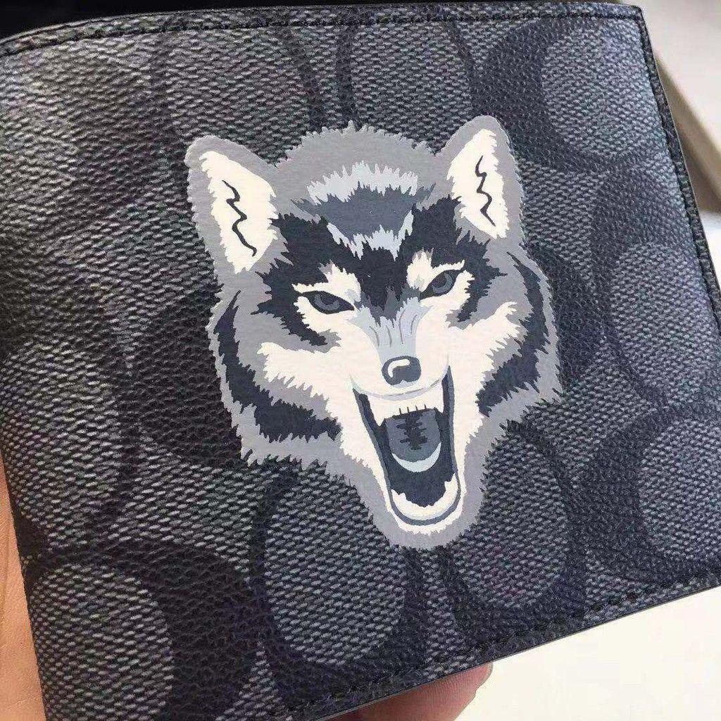 Coach wolf wallet fake vs real 2025