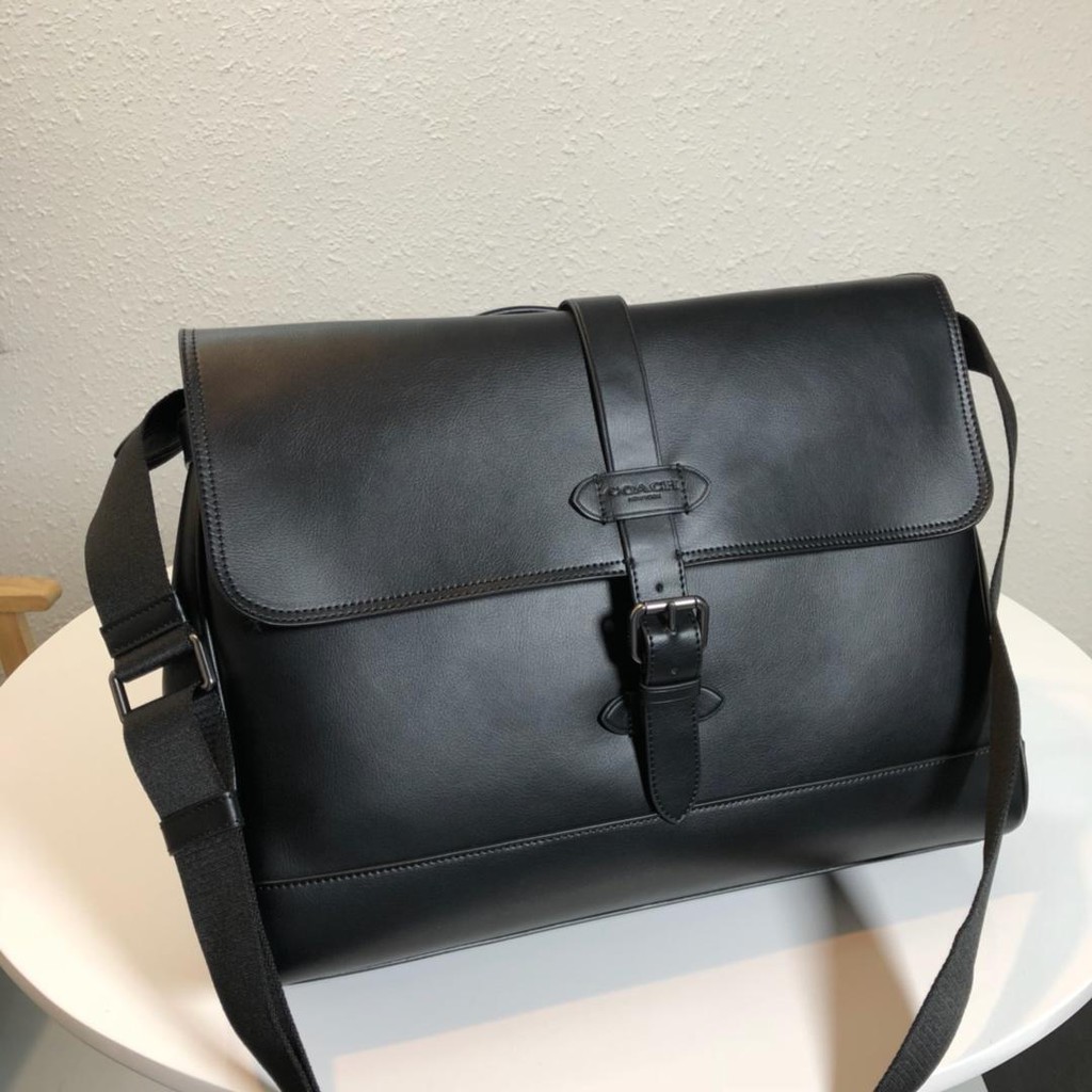 coach men's leather shoulder bag