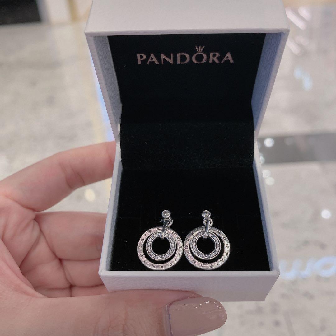 Sparkle Circle Dangle Earrings 