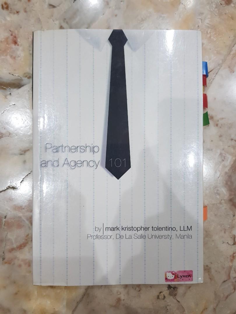 Partnership And Agency Law 101 Hobbies Toys Books Magazines Textbooks On Carousell Tolentino is a litigation and corporate lawyer, published author, law professor, and media personality. carousell