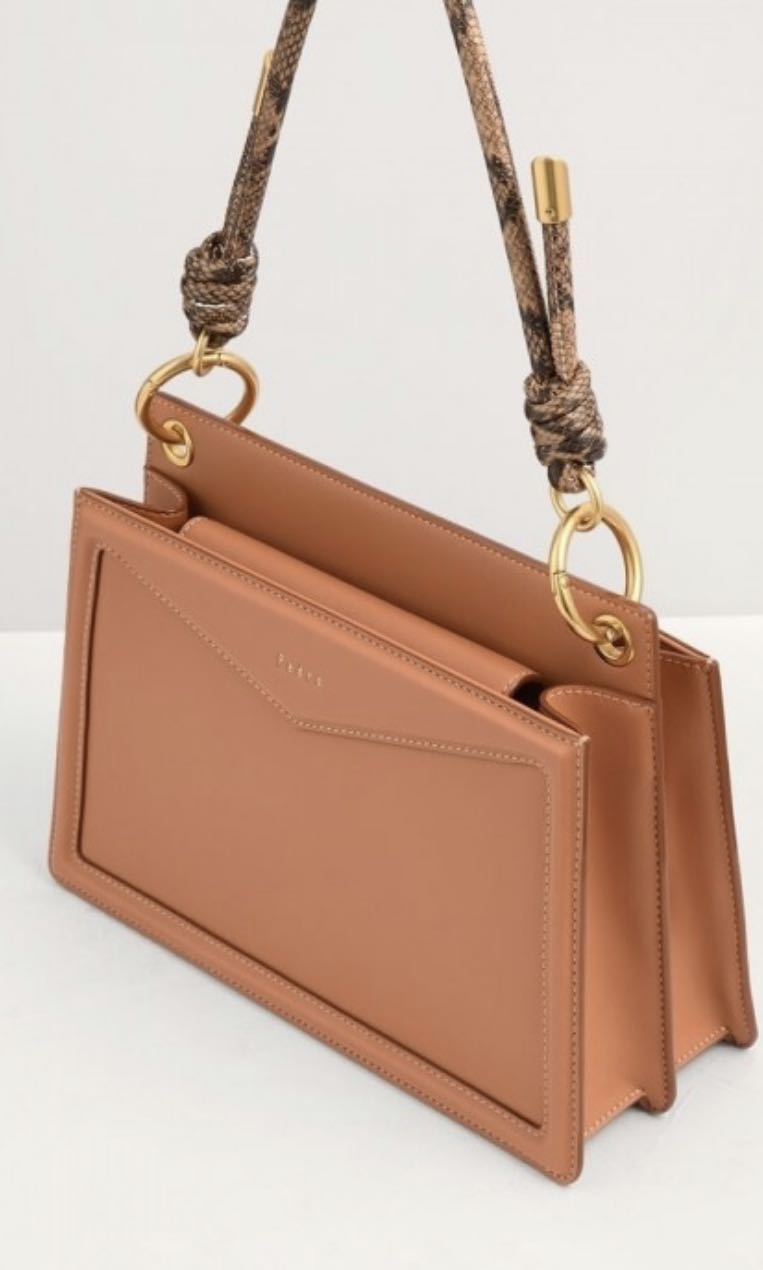 Pedro Knotted cord shoulder bag cognac Women s Fashion Bags