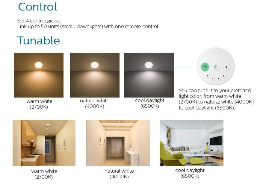 Philips 2025 downlight color