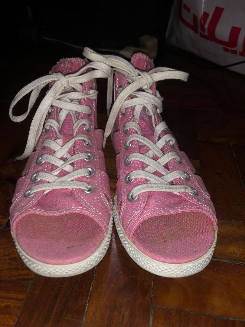 converse sandals pink