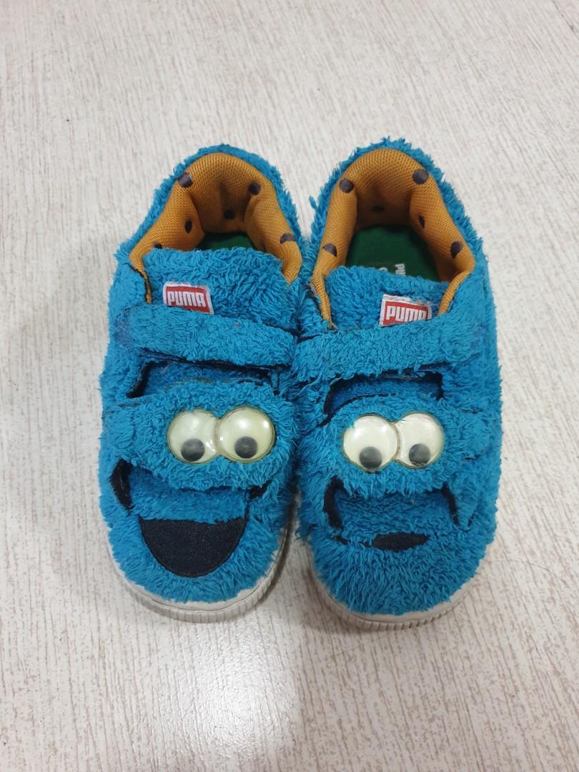 puma slippers cookie monster