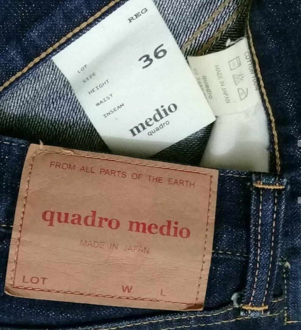 Quadro Medio Japan Denim Fesyen Pria Pakaian Bawahan Di Carousell