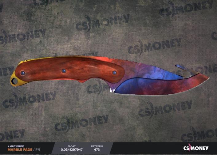 Rare Ffi Gut Knife Marble Fade Fn Csgo Toys Games Video Gaming In Game Products On Carousell