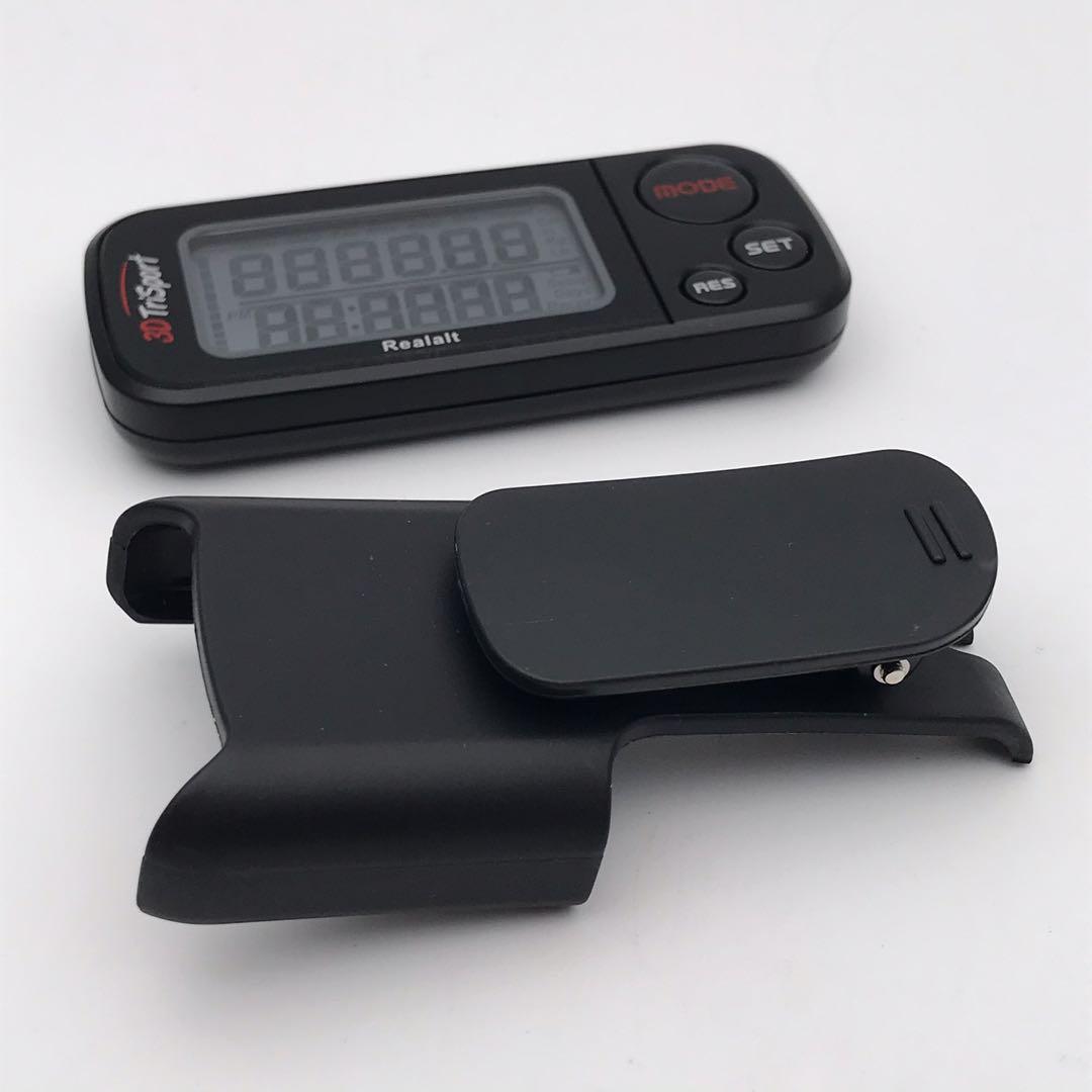Realalt 3dtrisport Walking 3d Pedometer With Clip And Strap Sports Sports Games Equipment On Carousell