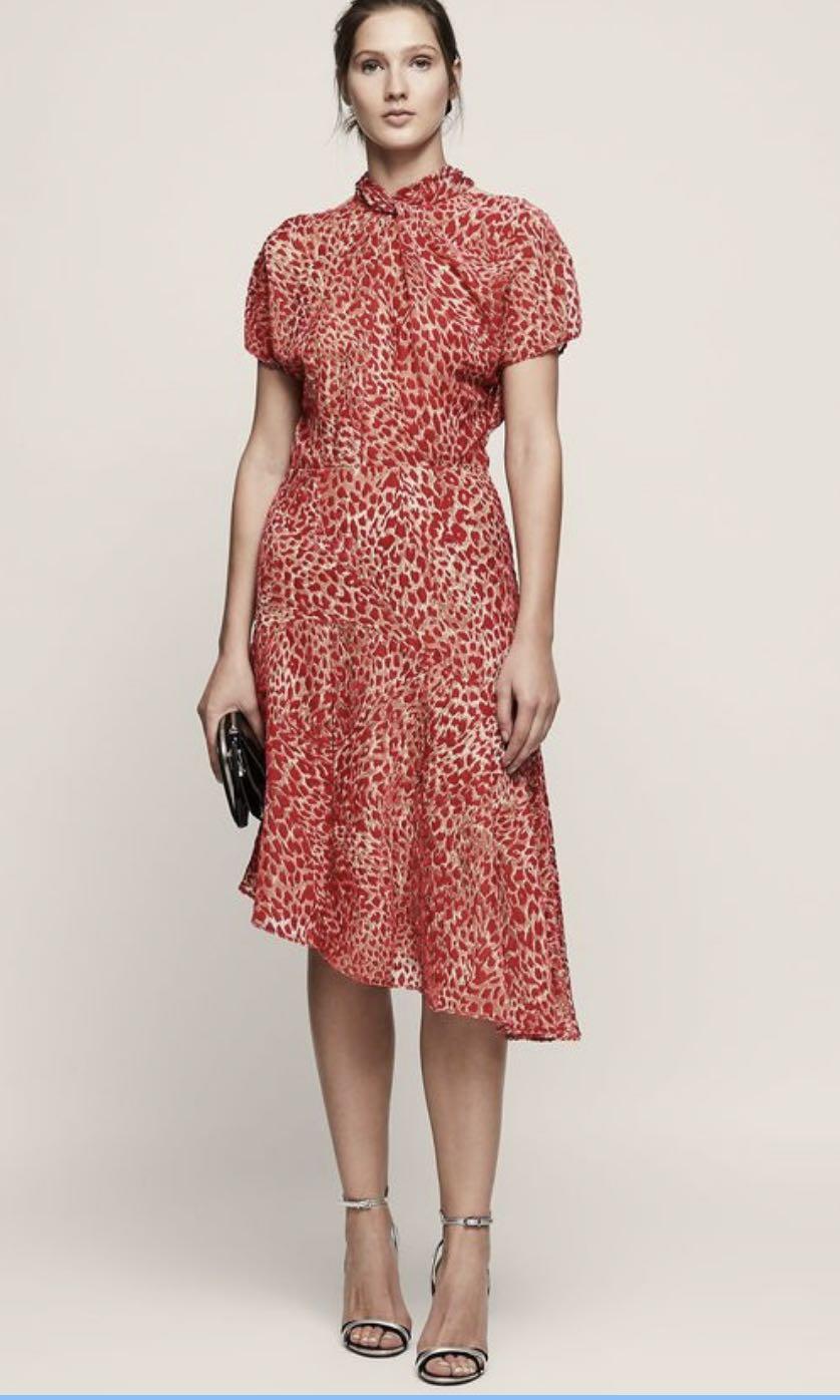 Reiss shop burnout dress