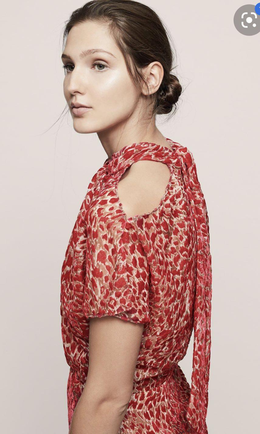 Reiss shop burnout dress
