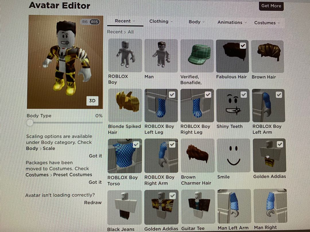Roblox Account Toys Games Video Gaming In Game Products On Carousell - robloxian 20 body