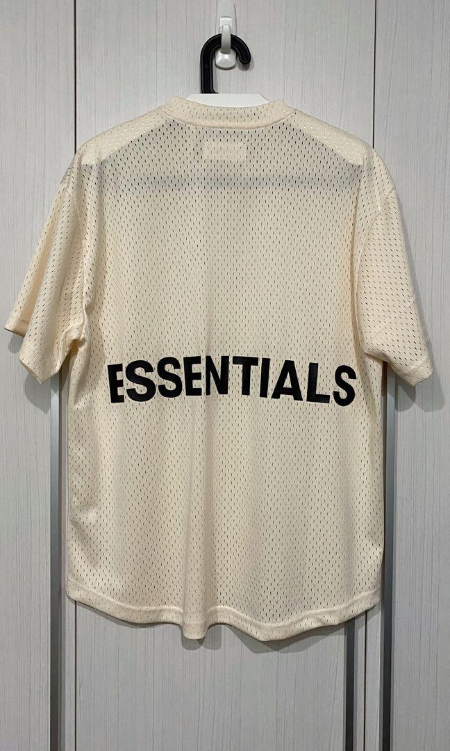 (S) FOG - FEAR OF GOD ESSENTIALS MESH T-SHIRT (CREAM)