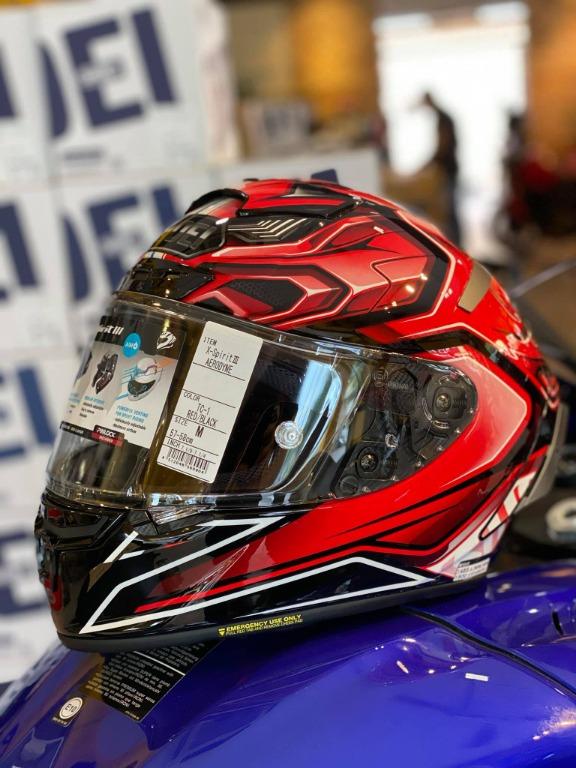 Shoei Helmets X Spirit 3 Aerodyne Motorcycles Motorcycle Apparel On Carousell