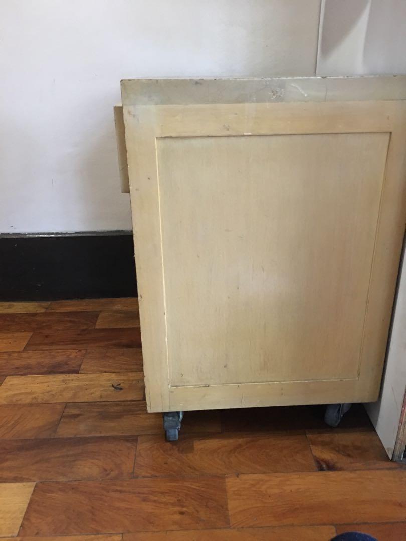 small bedside table (Category: Tables & Sets) located in Pasig City. Submitted by mvsdb (Listing ID 1015303731, Image 2). Description: price is negotiable! small bedside table with two drawers.