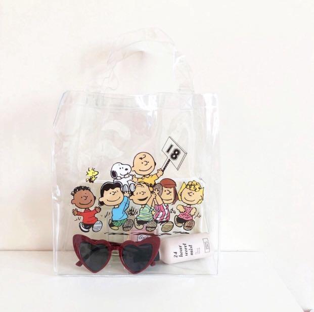 snoopy beach bag