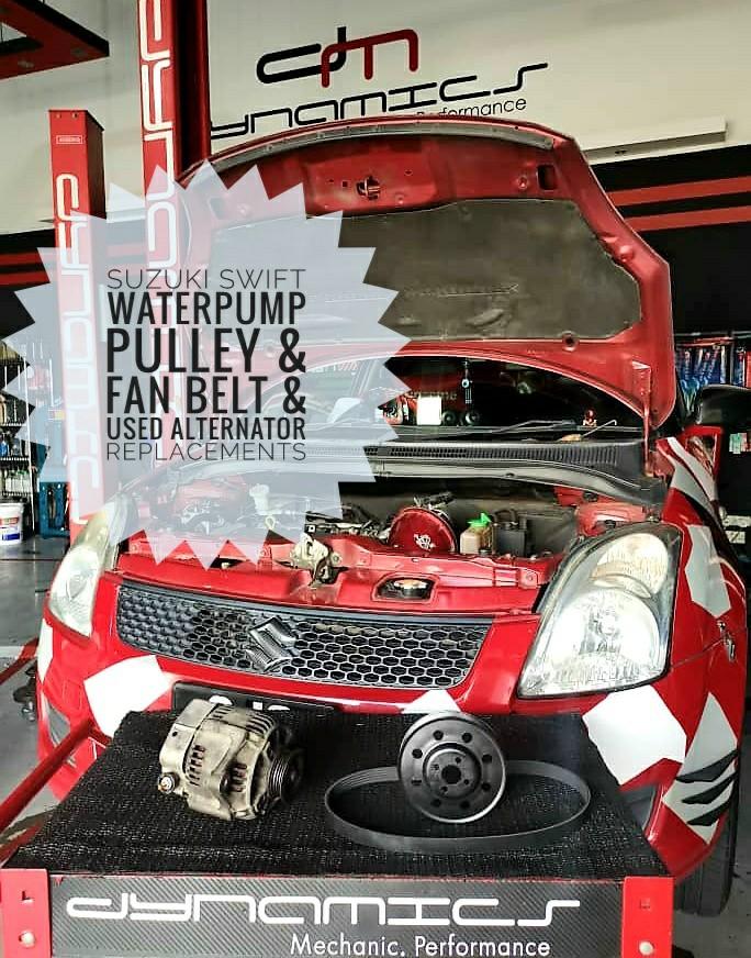 Suzuki Swift Fan Belt & Alternator replacement, Car Accessories