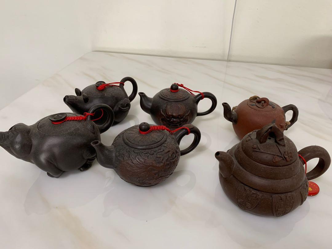Teapot bought from Taiwan. 6 teapot for 200, Furniture & Home Living