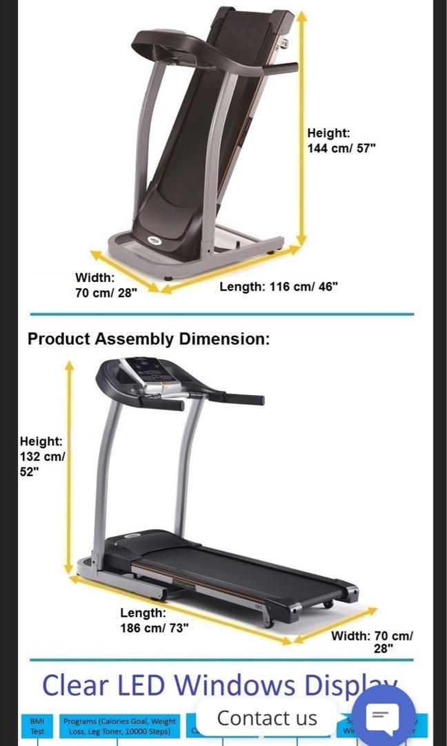 Tempo Fitness T81 Treadmill 2 months old Sports Equipment Exercise Fitness Cardio Fitness Machines on Carousell
