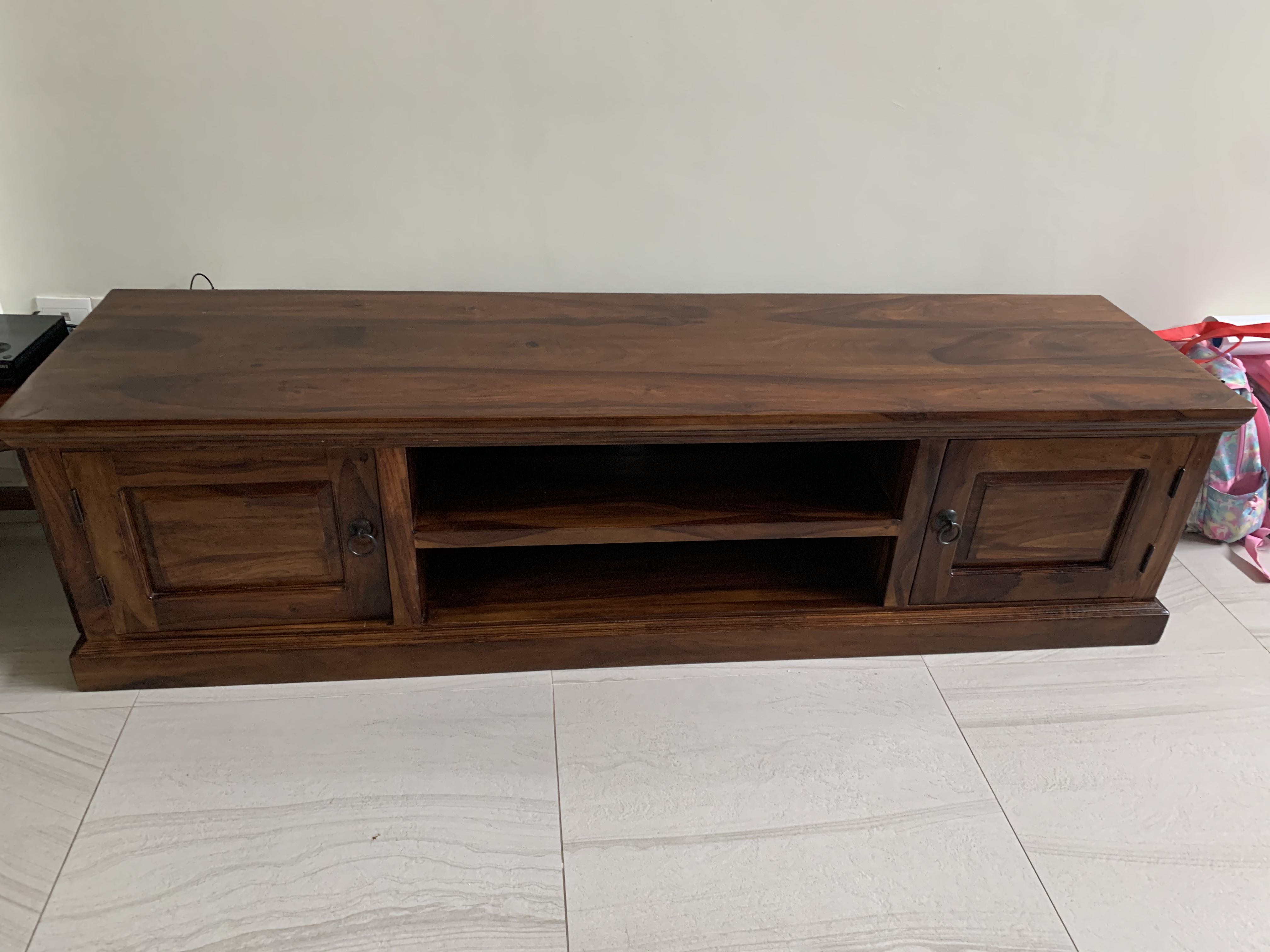 TV Teak Wood, Furniture & Home Living, Furniture, Shelves