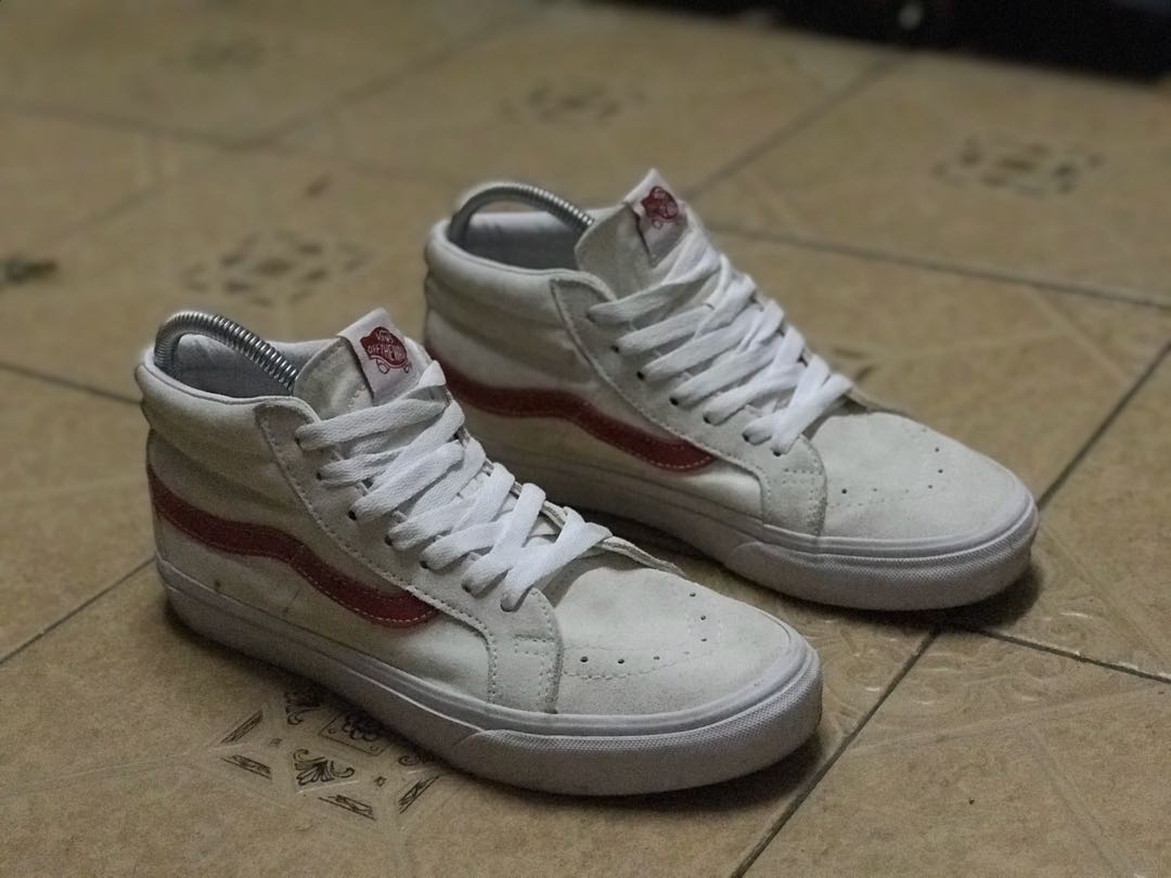 vans high cut white