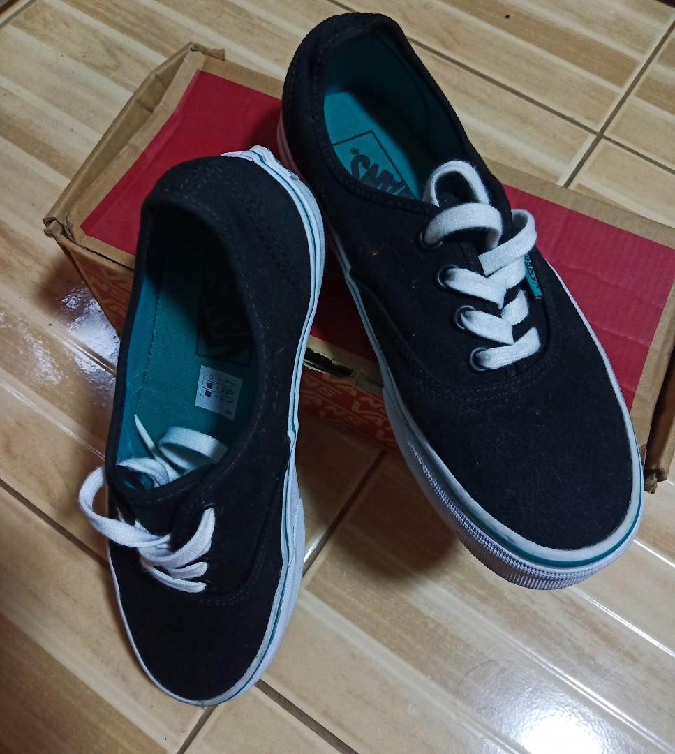 green and black vans shoes