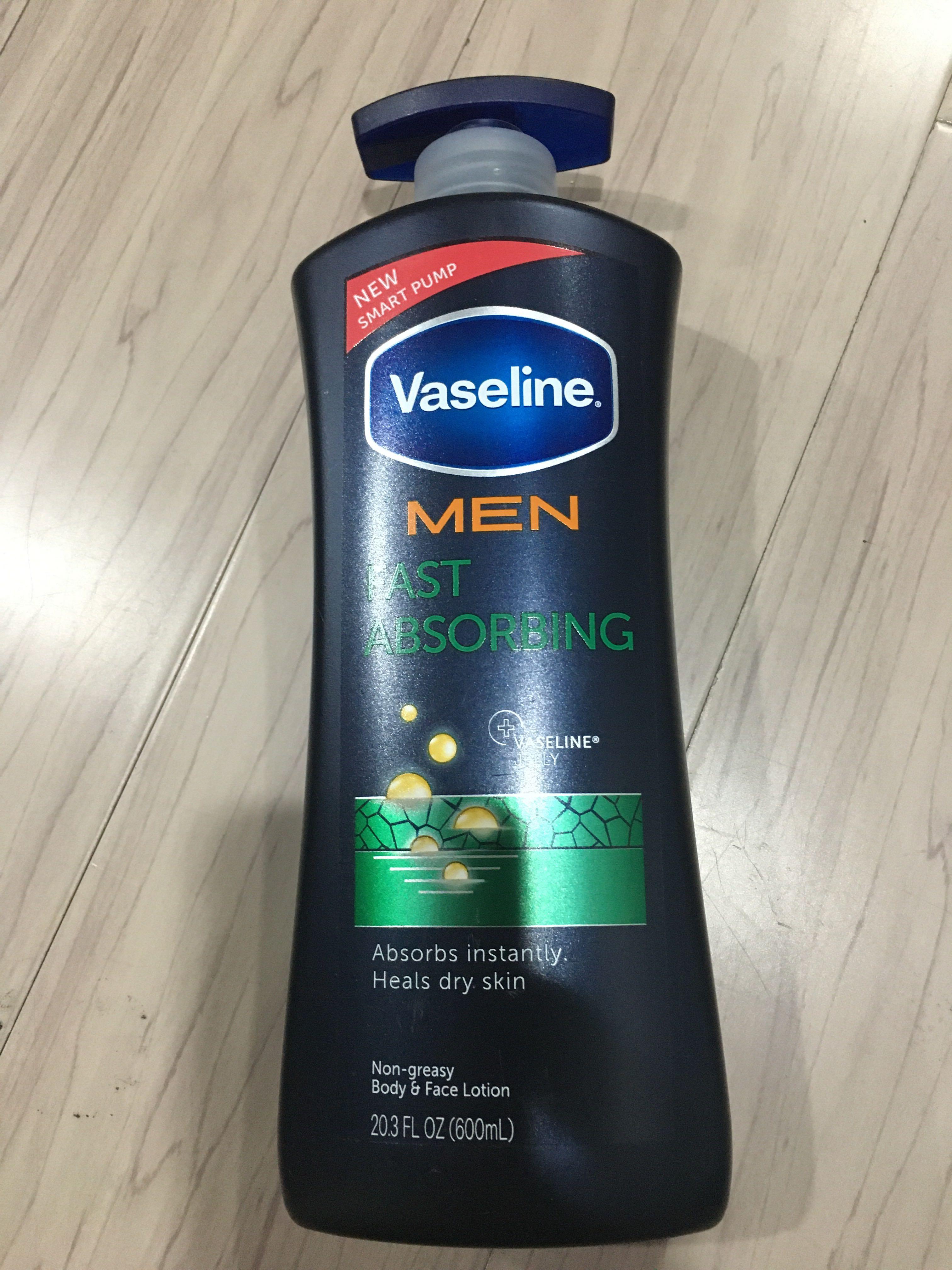 vaseline men's lotion fast absorbing