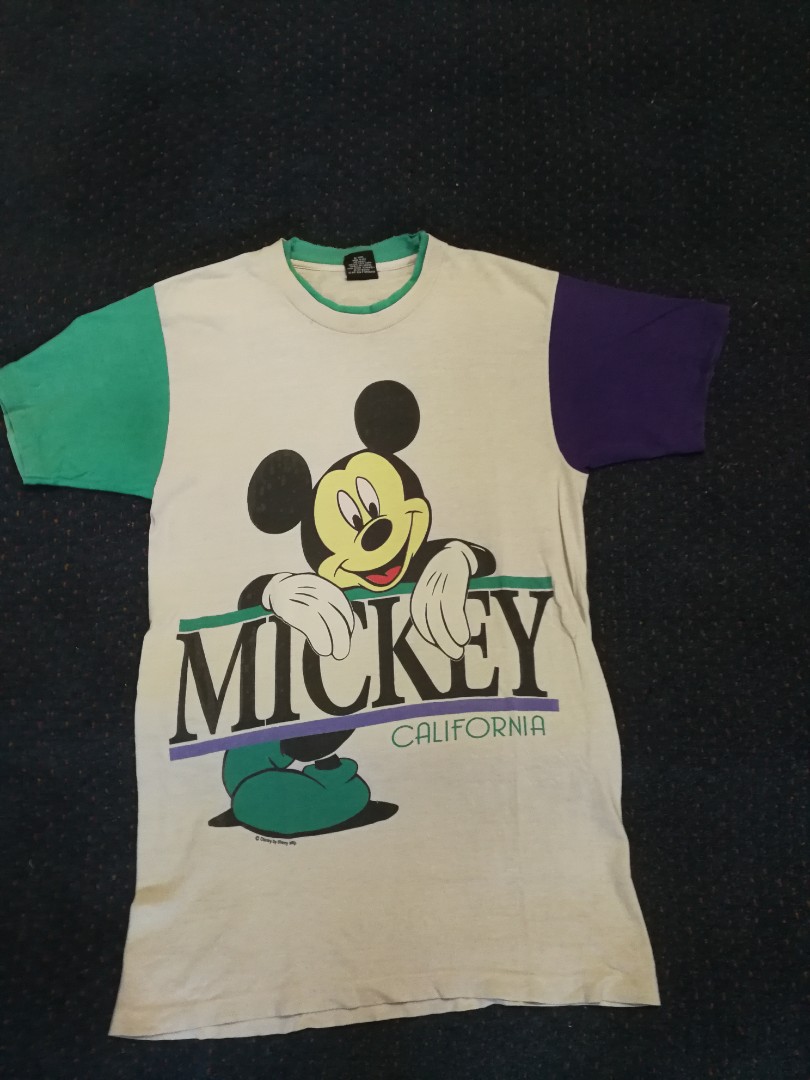 Vintage 90's Mickey Mouse Sherry T-Shirt Disney California, Men's ...