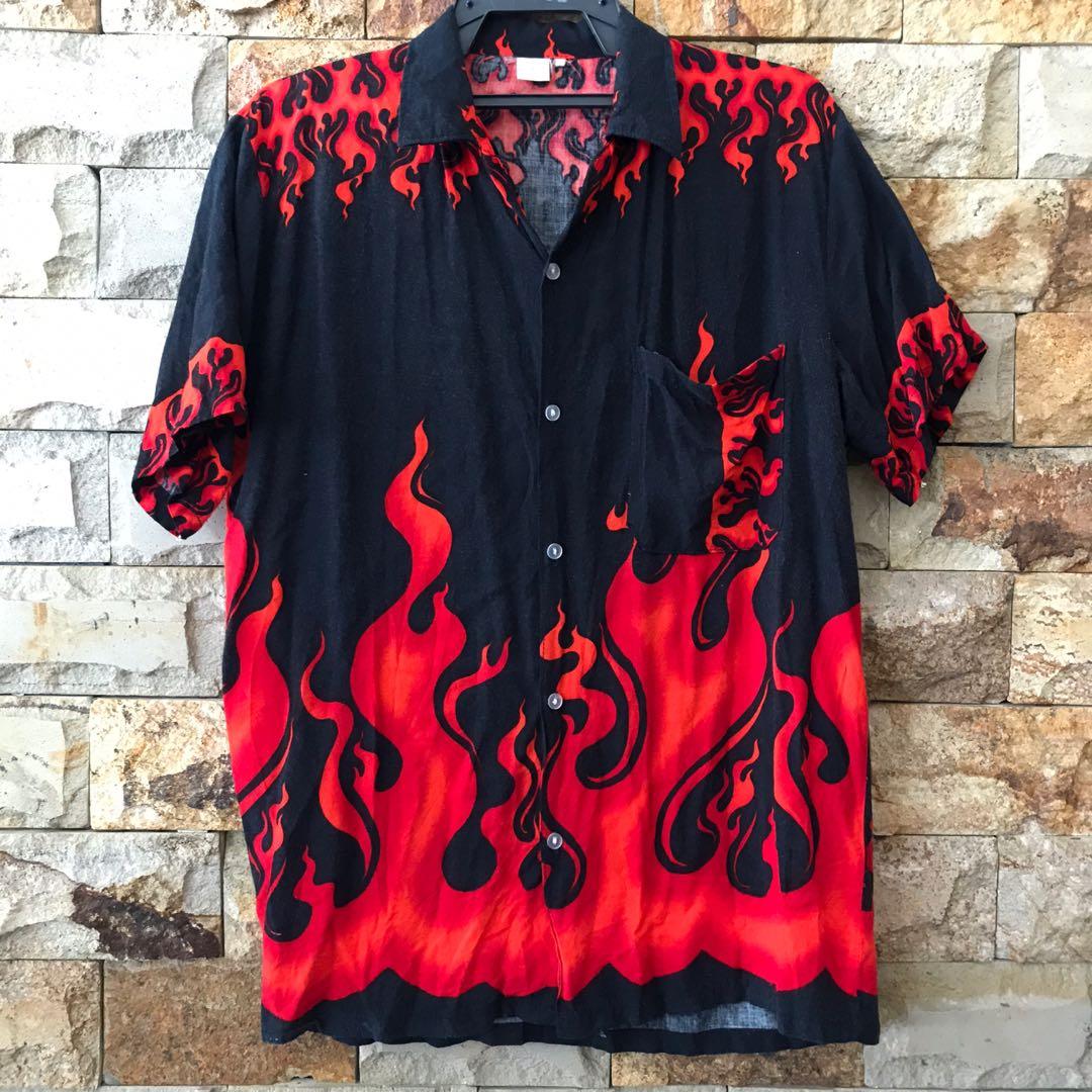 Old school flame shirt discount