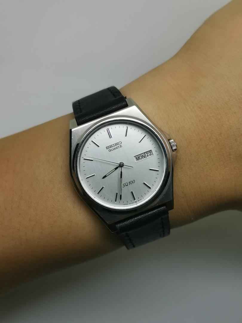 Vintage Seiko Quartz SQ100, Luxury, Watches on Carousell
