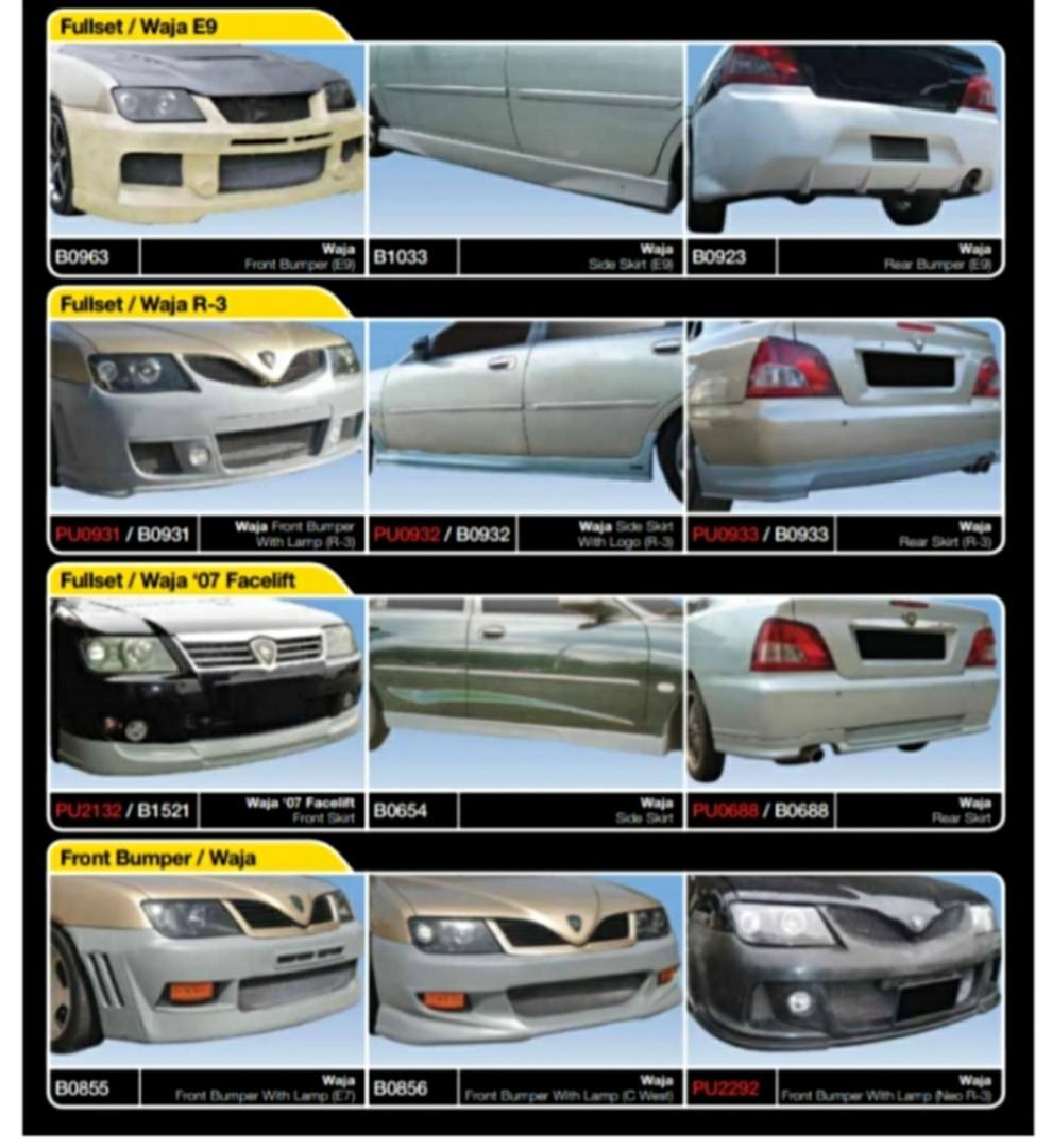 Waja Bodykit Front Rear Bumper Selection Auto Accessories On Carousell