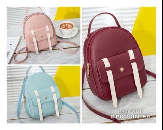 [WITH FREE GIFT] Women’s mini backpack/ sling bag