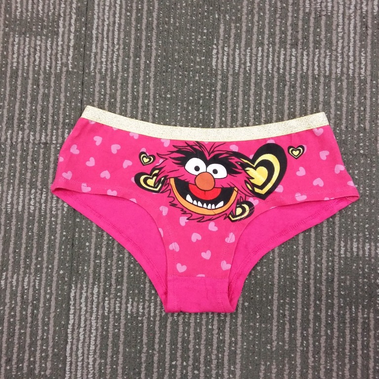 XS10 加細碼/XS/EUR34/UK6 #出口英國貨品 女裝內褲 棉質 慈善星輝布公仔 The Muppets Cotton underwear panty brief Export UK Stock (with label)