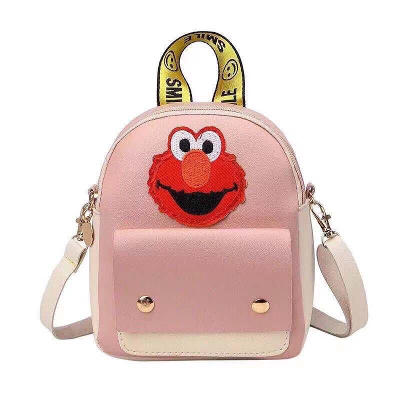 Yoyo 070 Women Mini Backpack Cute Sesame Street Print Multifunction Shoulder Bag Women S Fashion Bags Wallets Backpacks On Carousell