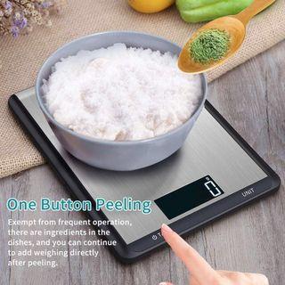 10KG Kitchen Weighing Scale Digital (Range From 1g to 10kg) | Multifunction Food Scale, Large LCD Display, Food Grade Stainless Steel, Ultra Slim Kitchen Scale Digital (Batteries Included) | Brand New.