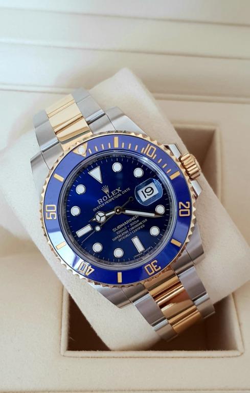 2019 Rolex Submariner Steel Gold Blue Dial Trade Swap Ducati Panigale Bmw R Nine T Luxury Watches On Carousell