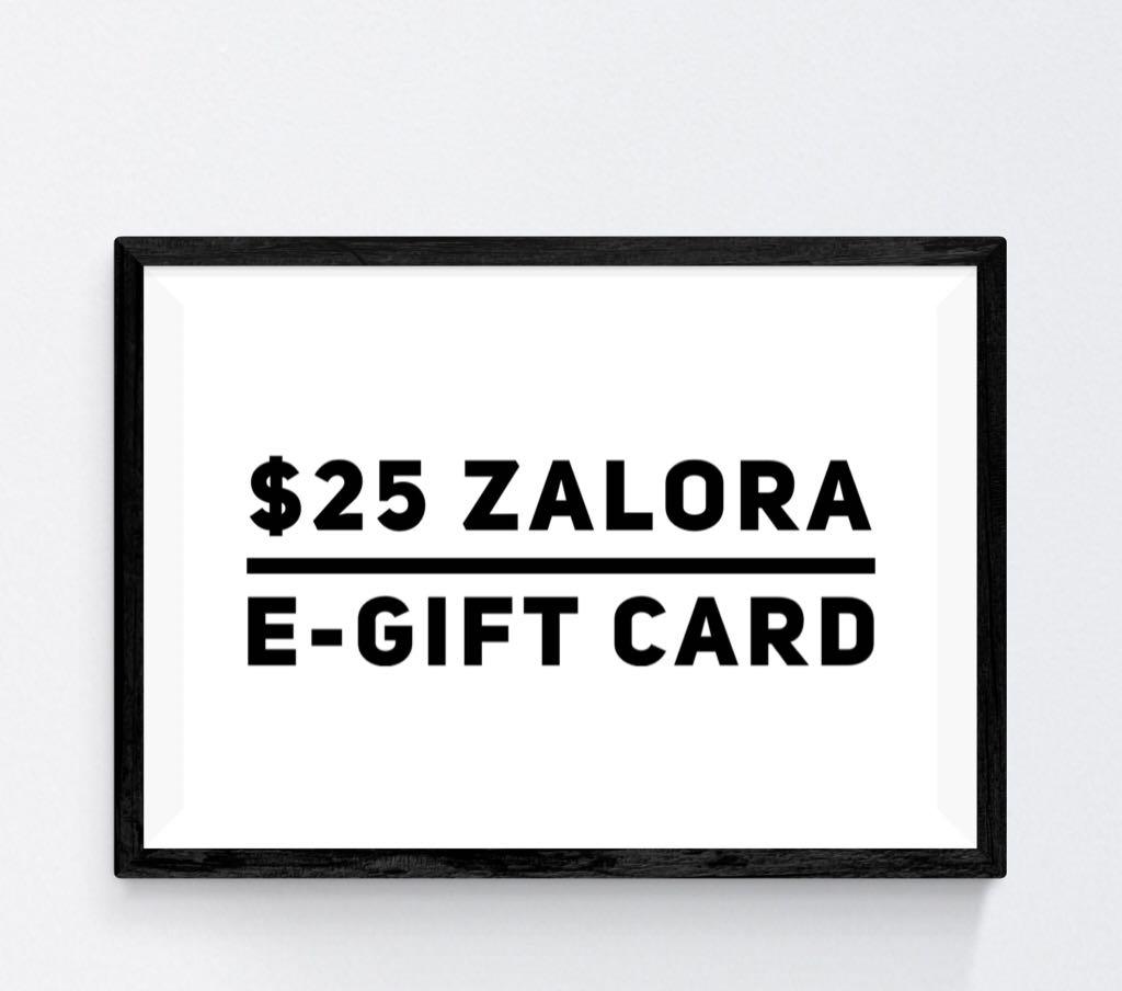 25 Zalora E Gift Card Entertainment Gift Cards Vouchers On Carousell