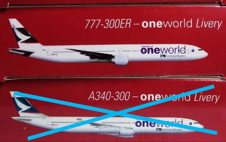 One World 777-300ER Livery 1:500 Cathay Pacific CX Aircrafts, 興趣 