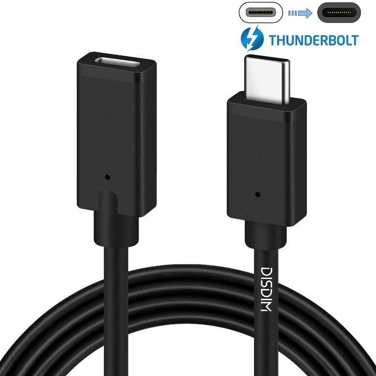 3528 Thunderbolt 3 Usb C Extension Cable Disdim Usb 3 1 Type C Charging Audio Video Transfer And Data Sync Extend Adapter Cord 183cm 6ft Compatible With Macb00k Pro Nintendo Switch And Usb C Hub Electronics