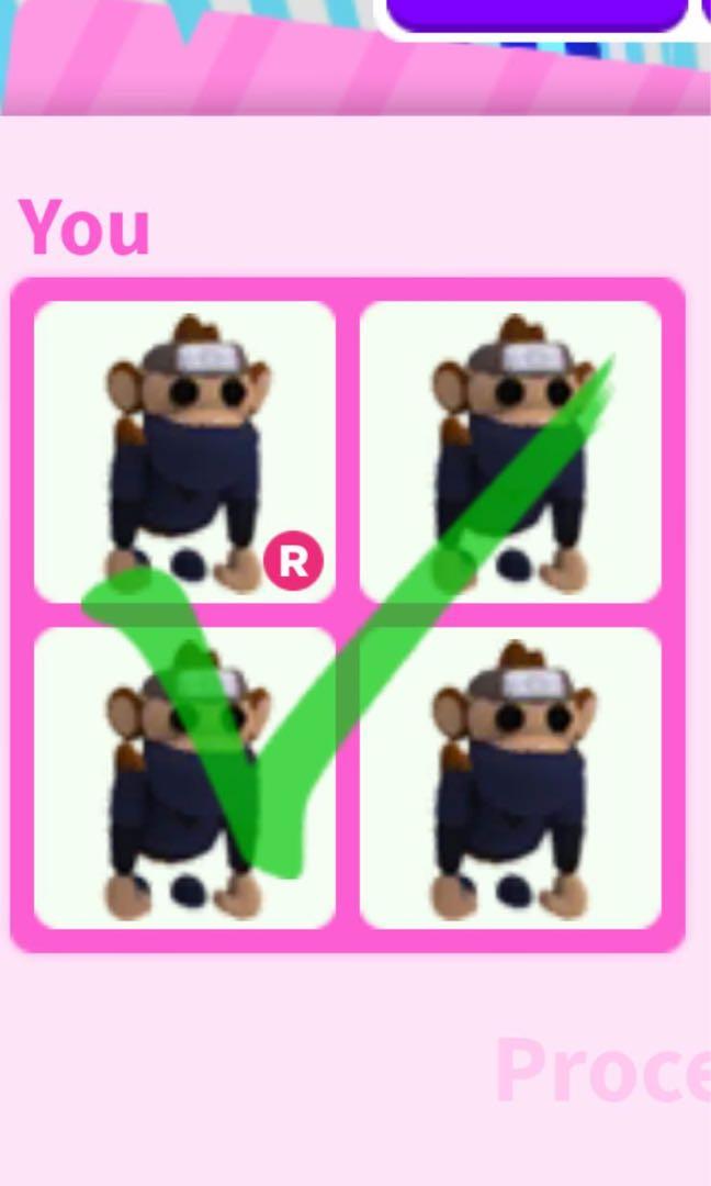 4 Ninja Monkey Bundle Roblox Adopt Me Pets Toys Games Video Gaming In Game Products On Carousell - monkey roblox adopt me pets pictures