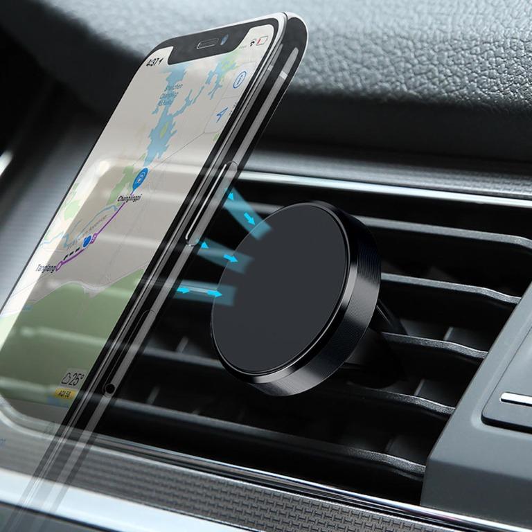 A115 Magnetic Car Phone Holder 360 Rotation Air Vent Gps Mount Stand Universal For Xiaomi Iphone Black Electronics Others On Carousell