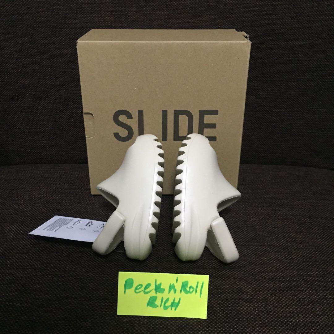 Adidas YEEZY slides Bone colorway size 4K 5K 7K not jordan not travis not airforce1 not dunks 