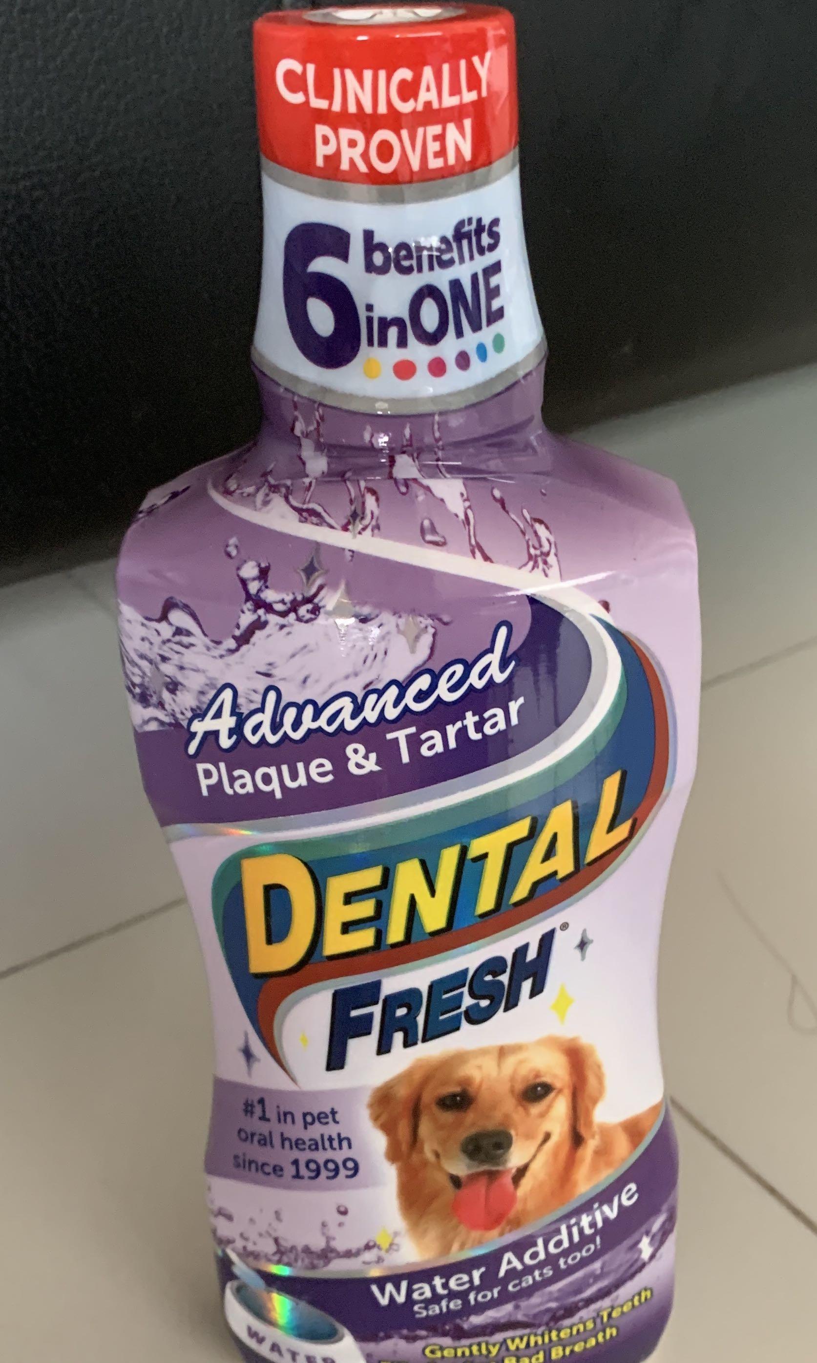 dental fresh advanced plaque & tartar water additive