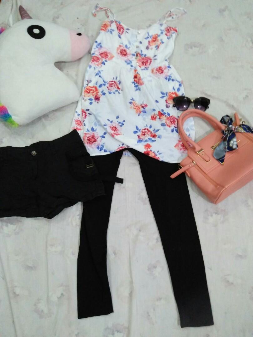 shorts all in one outfit