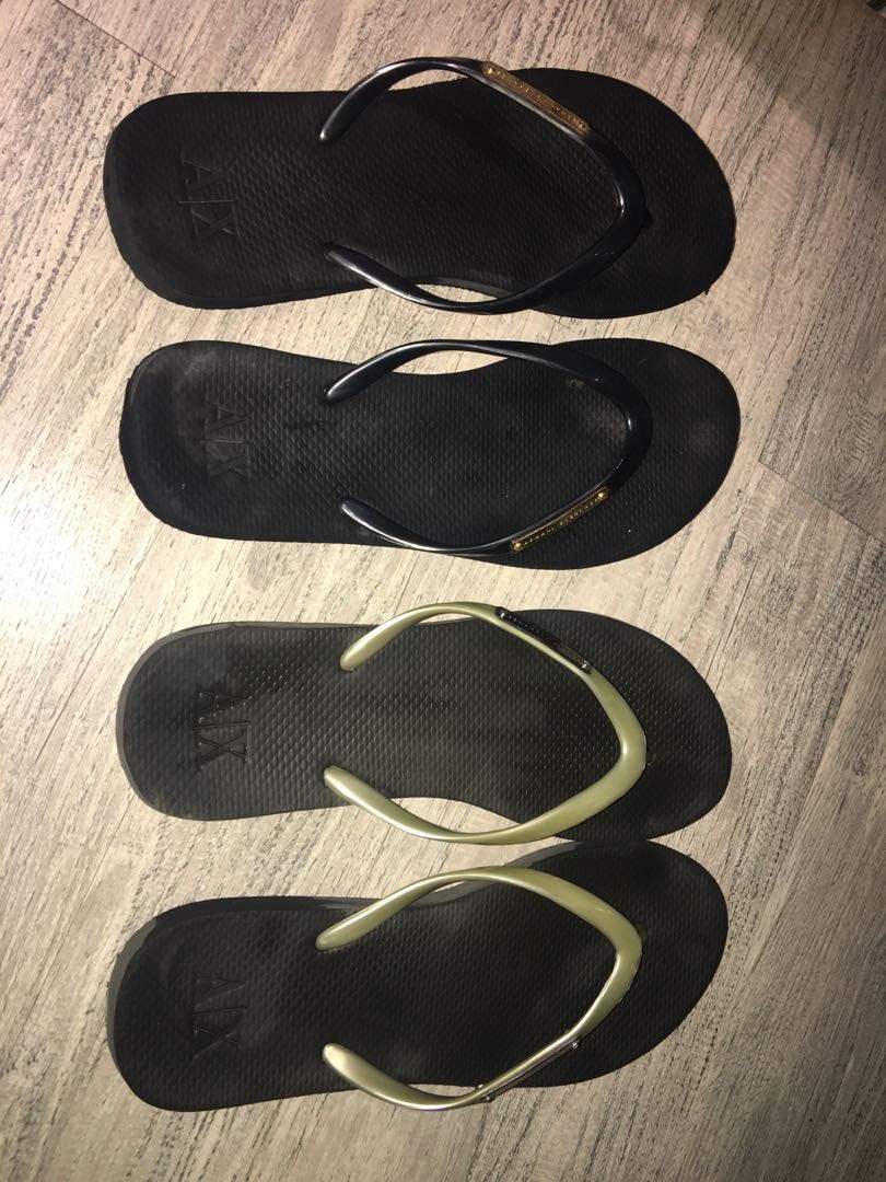 armani exchange slippers