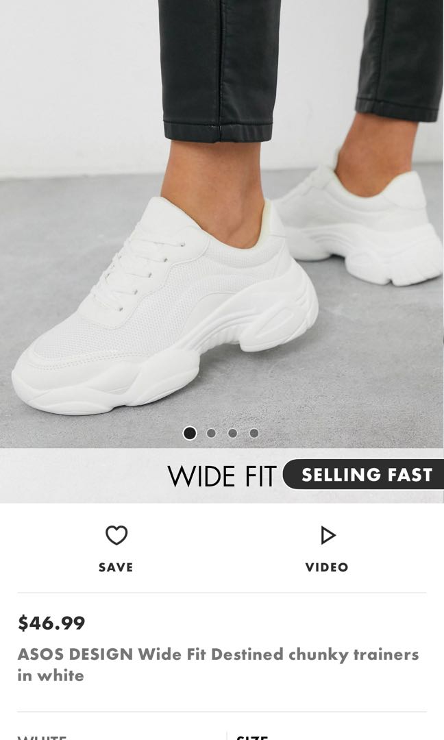 chunky trainers white